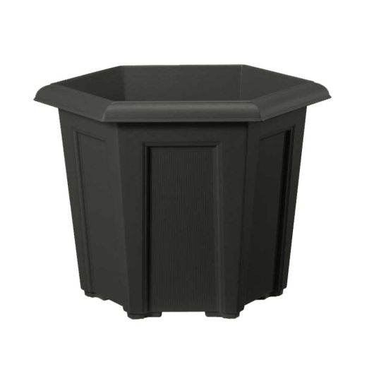 Regency Hexagonal Planter 40cm Black