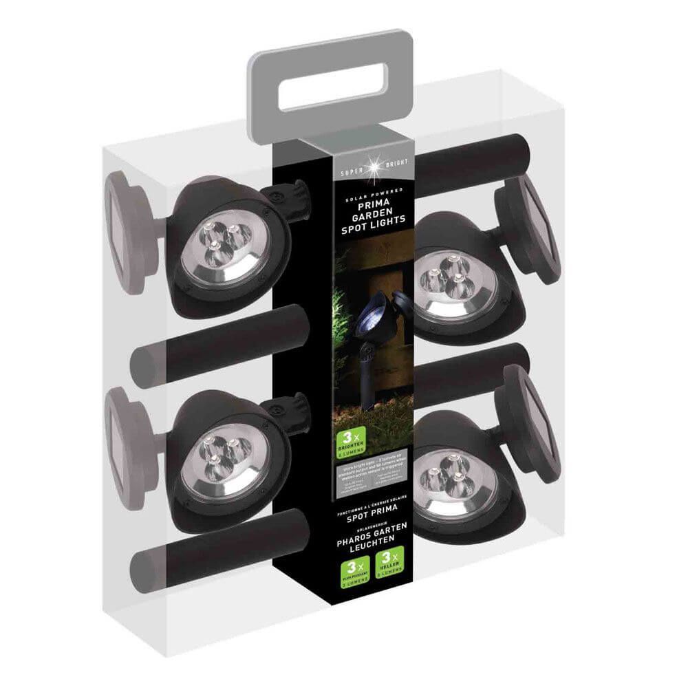 Smart Solar Prima Spotlight Carry Pack of 4