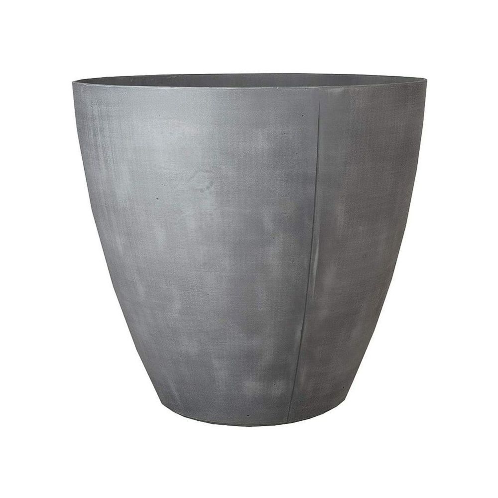 Beton Tall Round Planter Dark Grey 40cm