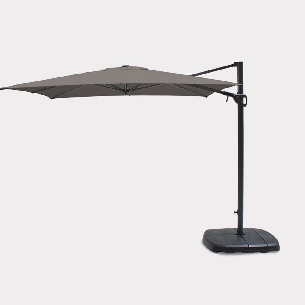 Kettler 2.5m Square Free Arm Parasol Grey/Taupe