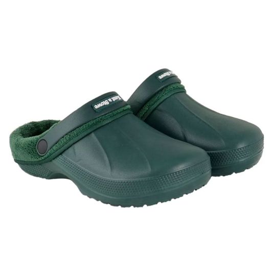 Size 7 K & S Green Garden Clogs with Fleece Lining