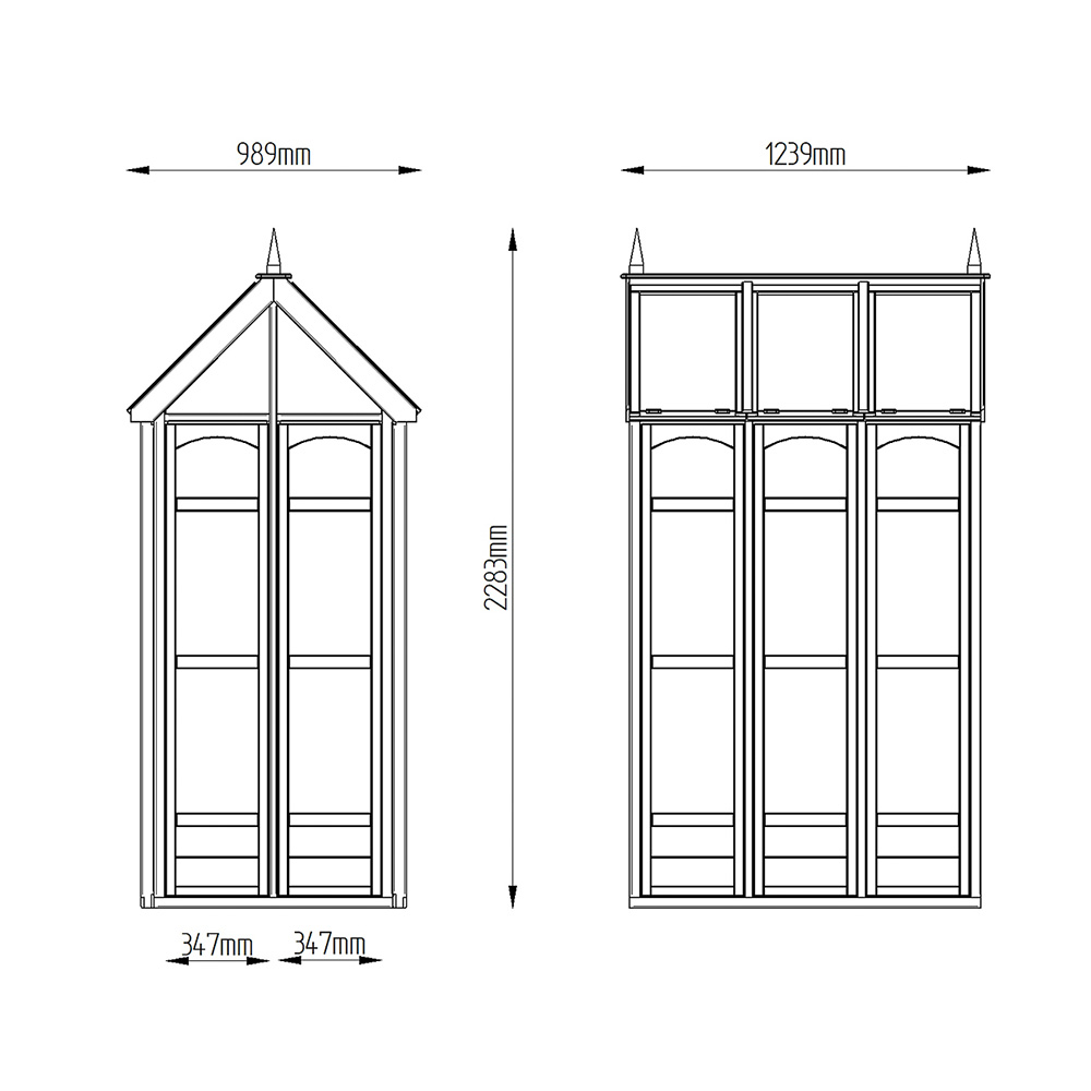 Forest Garden Victorian Walk Around Greenhouse (Home Delivery)