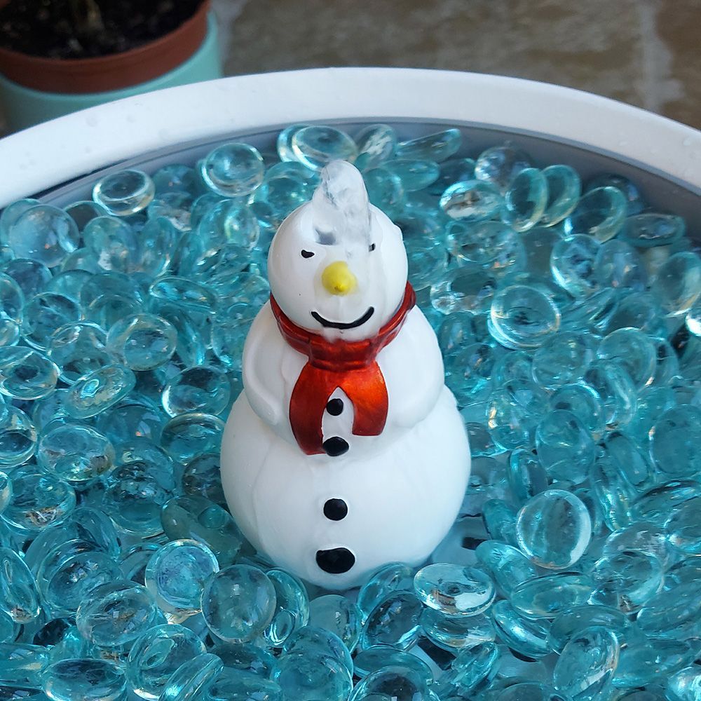 Hydria Christmas Snowman Collectable Fountain Head