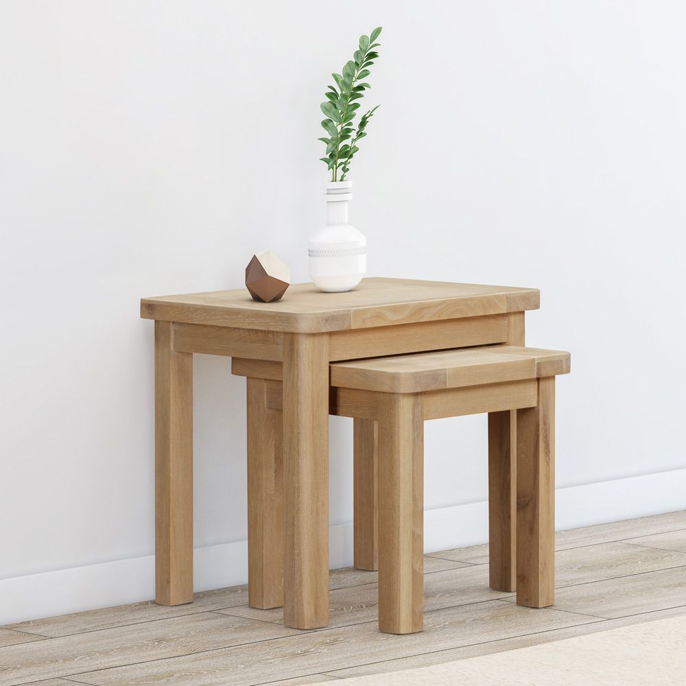 Somerby Oak Nest of Tables