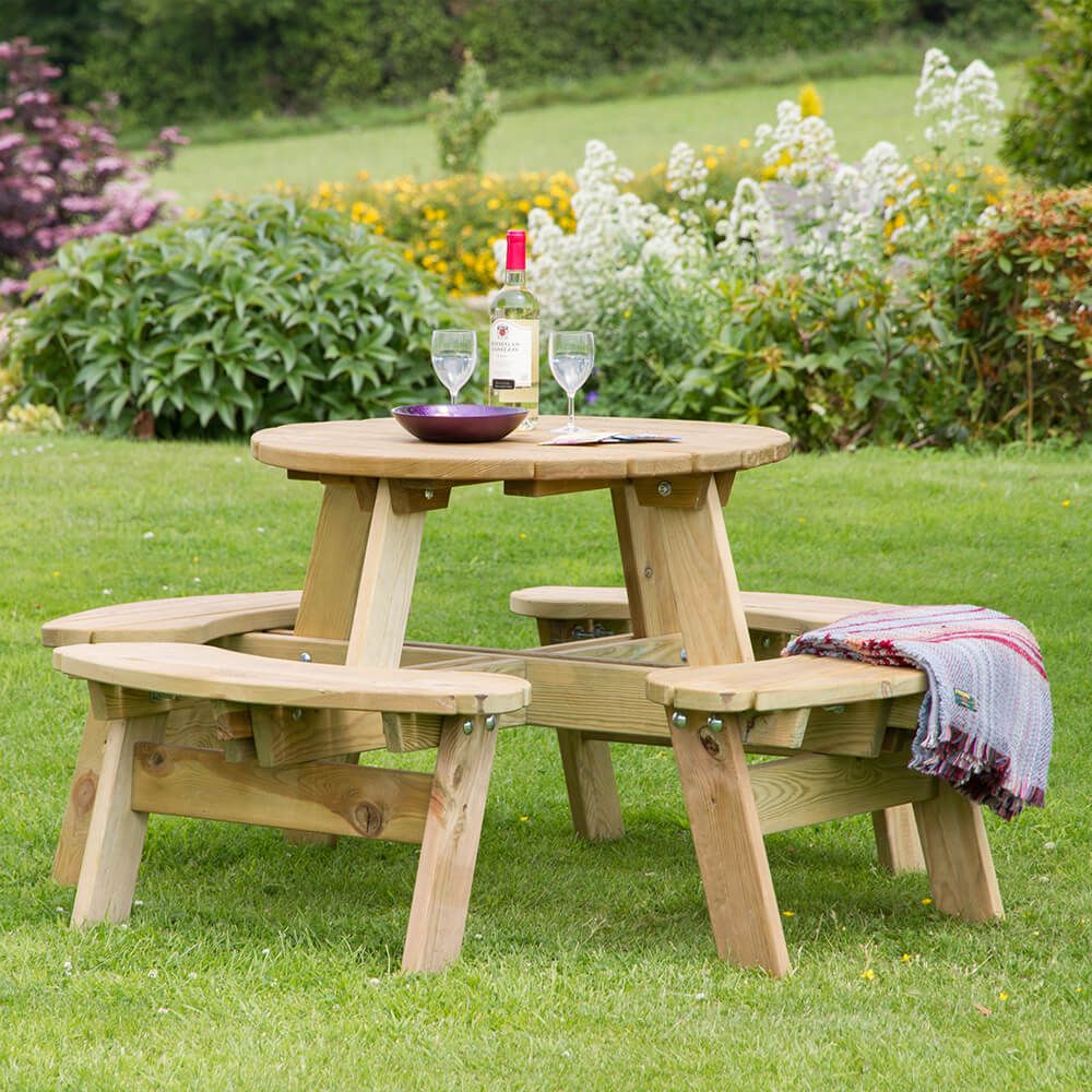 Zest Katie Round Picnic Table