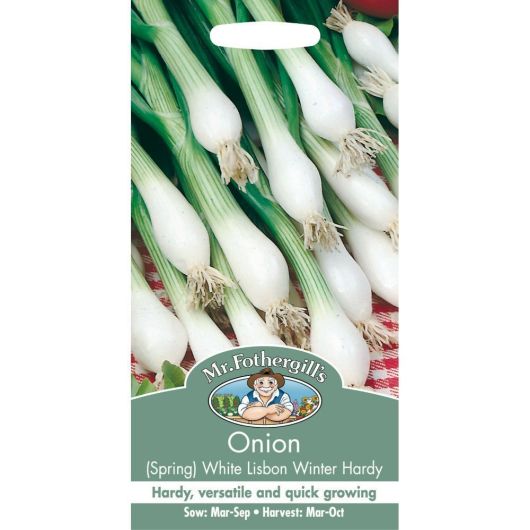 Mr Fothergill's Onion Spring White Lisbon Winter Hardy