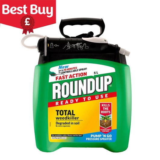 Roundup® Fast Action Ready To Use Weedkiller Pump 'N' Go 5 Litres