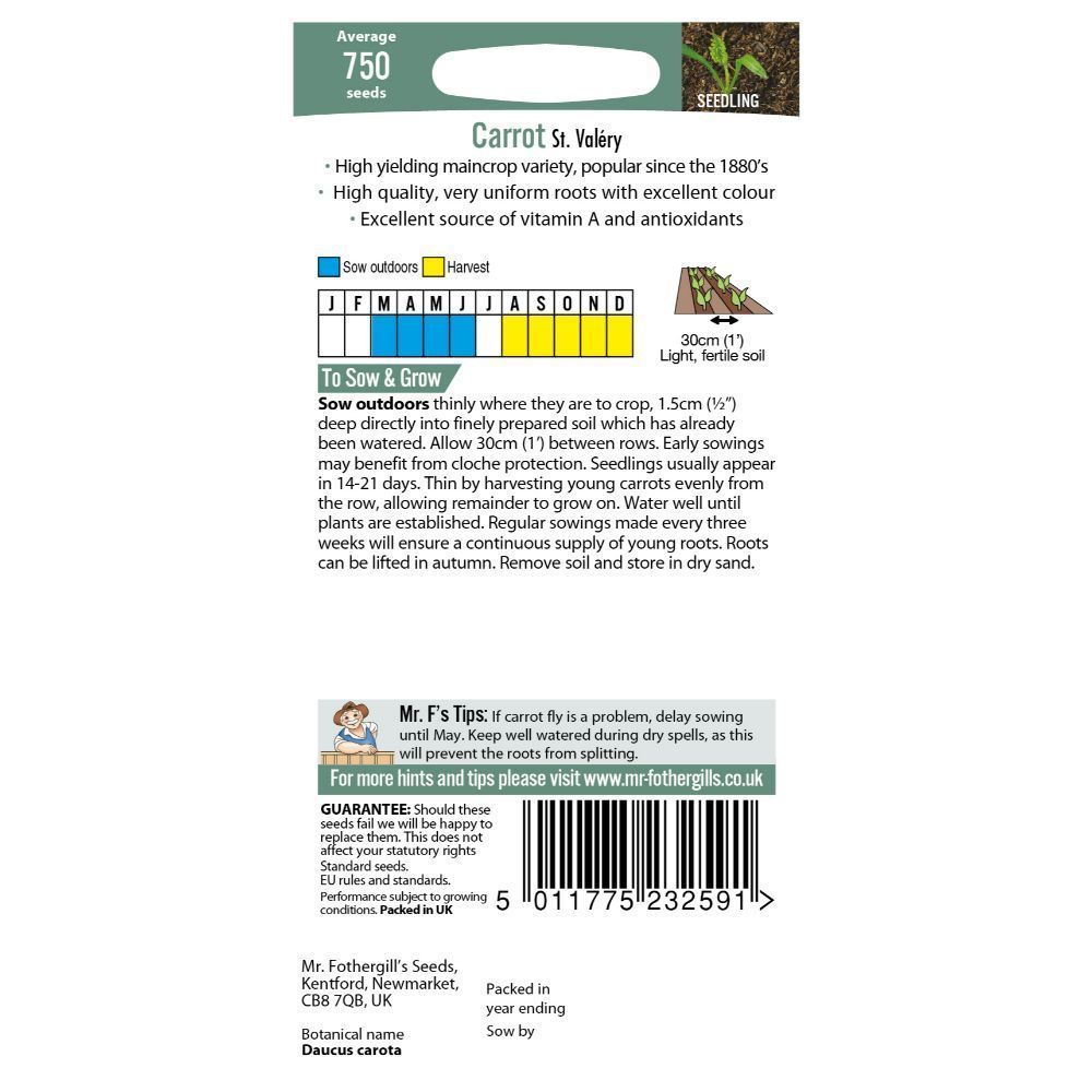 Mr Fothergill's Carrot St Valery