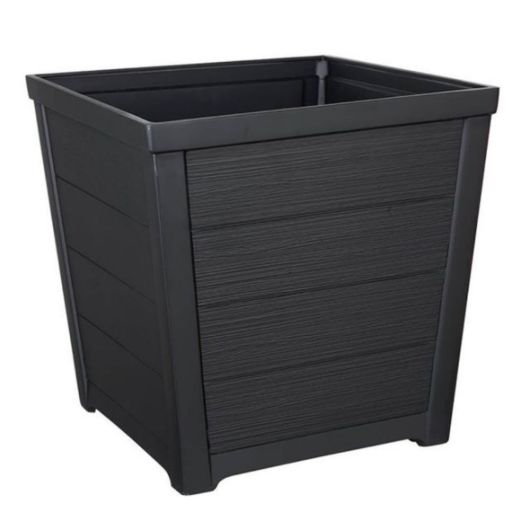 Taper Square Planter Anthracite 40cm