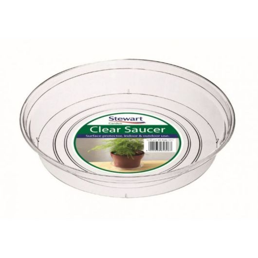 Stewart Garden Saucer 13-15cm - Clear