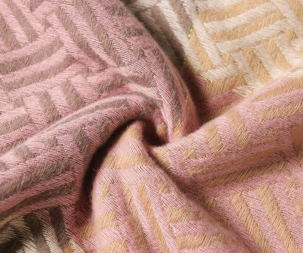 Jewel City Chev File Pink Blanket Scarf