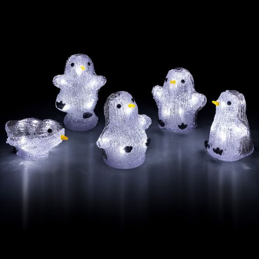 Acrylic 15cm Penguins String Lights