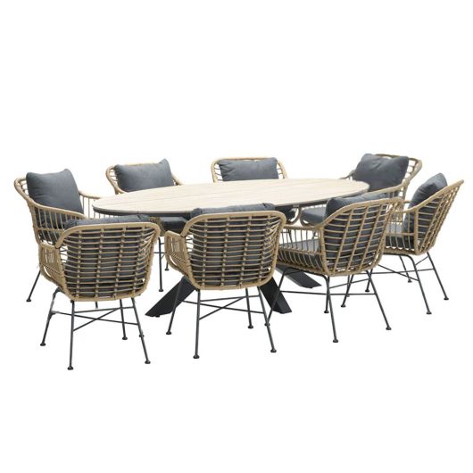 Garden Impressions Edison 8 Seat Dining Set