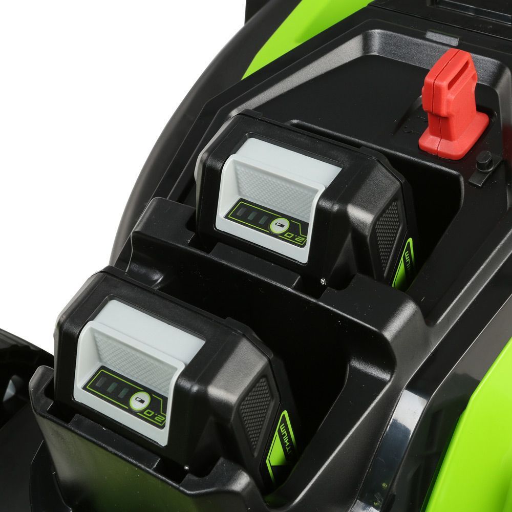 Greenworks 48V 36cm Cordless Lawnmower & 2x 2Ah Batteries