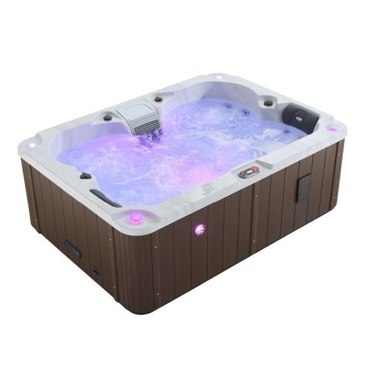 Kelowna 4-Person 21-Jet Canadian Spa with LED lights & bluetooth