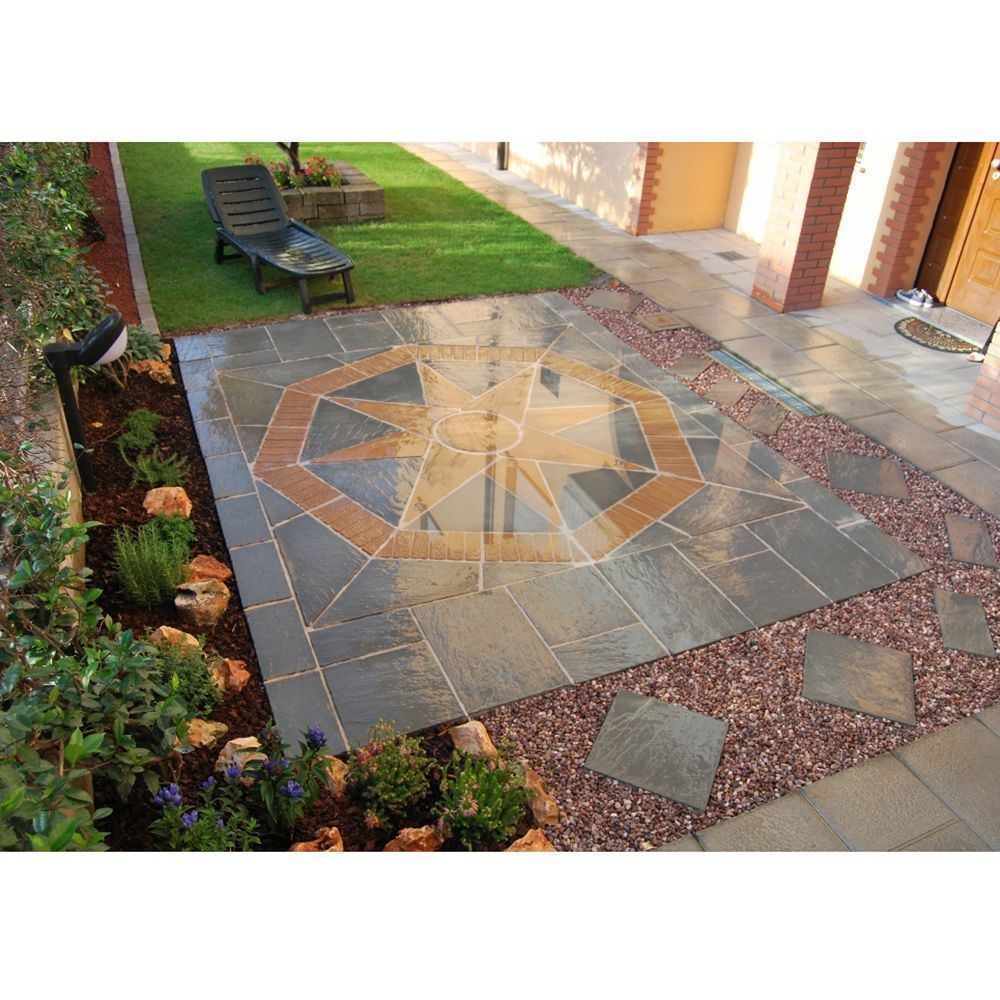 Bowland Stone Lakeland Star Patio Kit 2.4m x 2.3m - Gold