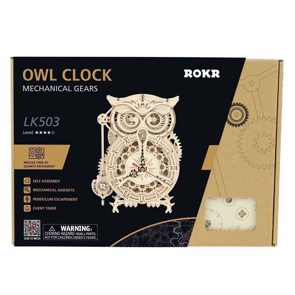 Robotime DIY Model Owl Clock