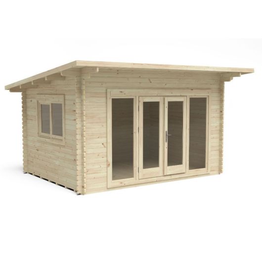 Melbury 4m X 3m Log Cabin - Single Glazed Without Underlay (Direct Delivery)