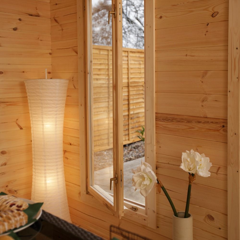 Mendip 5m X 4m Log Cabin - Double Glazed Without Underlay (Direct Delivery)