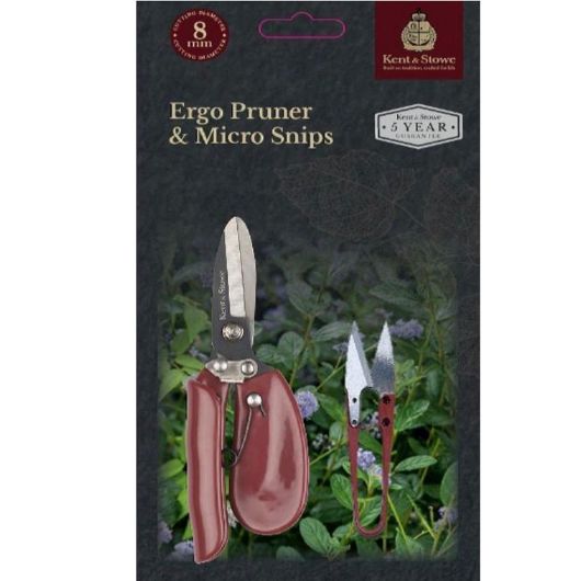 Kent & Stowe Ergo Pruner & Micro Snip Set