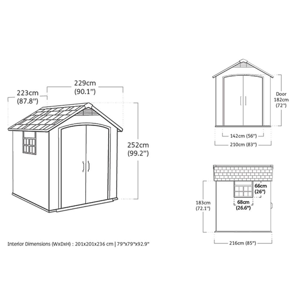 Keter Premier Shed 7.5x7ft