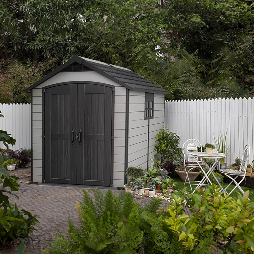 Keter Premier Shed 7.5x9ft Grey