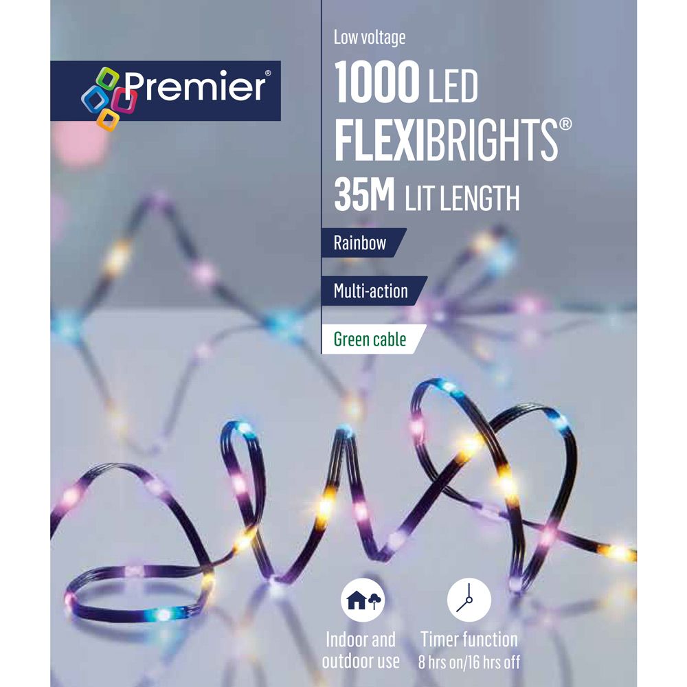 Premier FlexiBrights 1000 LEDs 35m - Rainbow