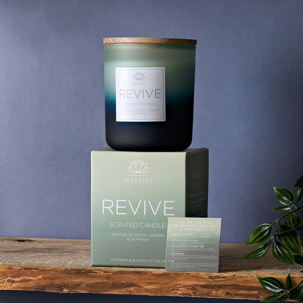 Serenity Revive Candle 270g - Orange Blossom, Jasmine & Saffron