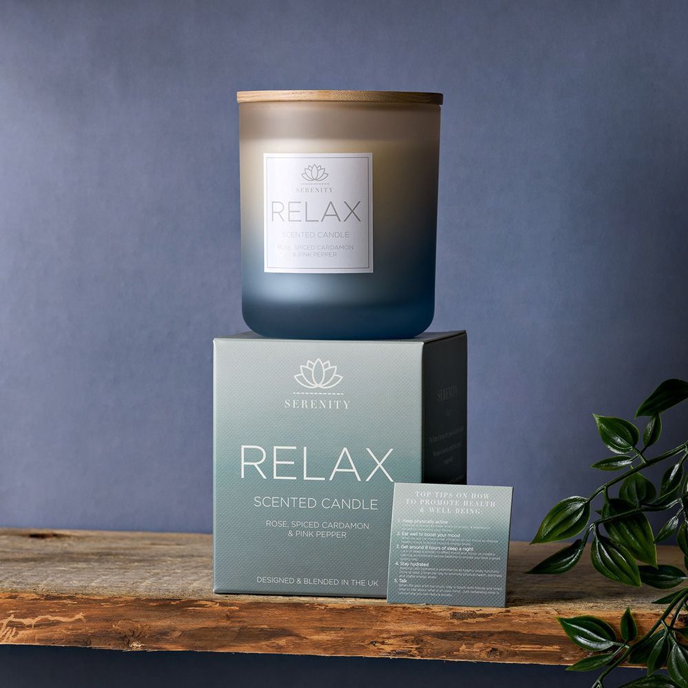 Serenity Relax Candle 270g - Rose, Cardamon & Pink Pepper