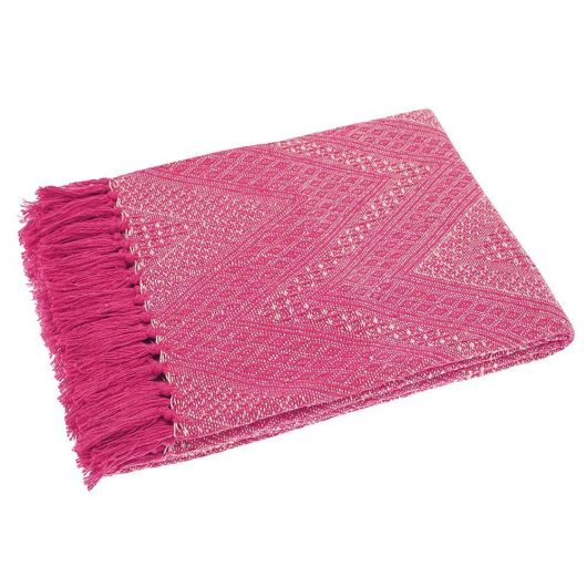 Walton & Co.Recycled Cotton Throw Pink