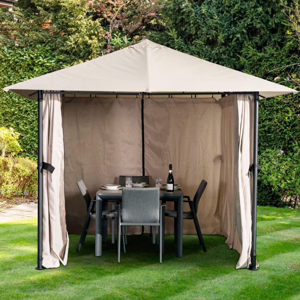 Innovators Tandil Gazebo in Light Grey - 3m x 3m