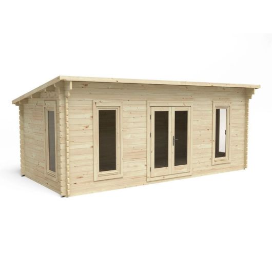 Arley 6m X 3m Cabin - Double Glazed Without Underlay (Direct Delivery)