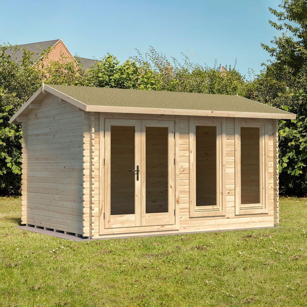 Chiltern 4m X 3m Log Cabin - Single Glazed Without Underlay (Direct Delivery)