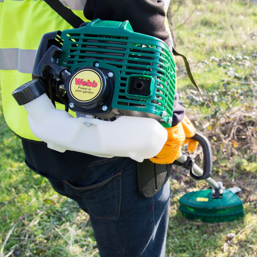 Webb 26cc 25cm Straight Shaft Loop Handled Petrol Brush cutter