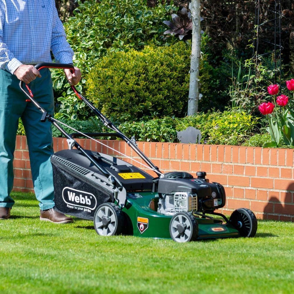 Webb 46cm Petrol Rotary Lawnmower